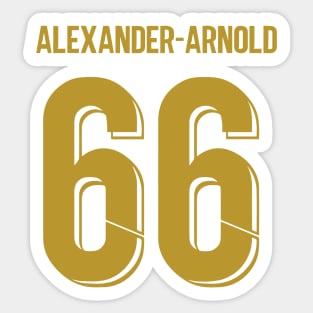 Trent Alexander Arnold Gold & Black Sticker